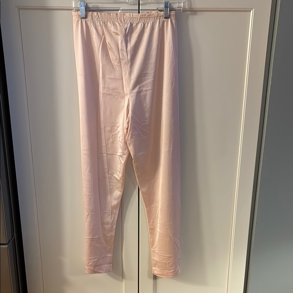 Vintage nylon pale peach pajama set, black slip and cream slip size S - Picture 7 of 13